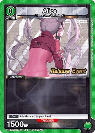 Alice (068) — UE14BT: GODDESS OF VICTORY: NIKKE Release Event Cards