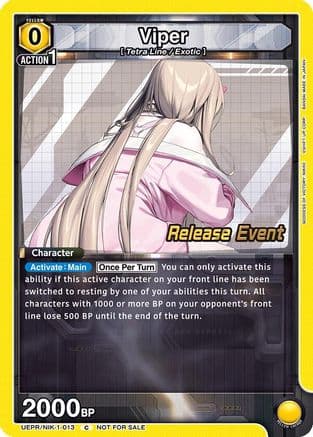 Viper (013) — UE14BT: GODDESS OF VICTORY: NIKKE Release Event Cards