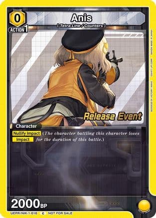 Anis (016) — UE14BT: GODDESS OF VICTORY: NIKKE Release Event Cards