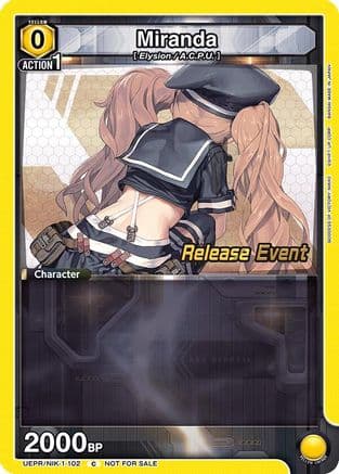 Miranda — UE14BT: GODDESS OF VICTORY: NIKKE Release Event Cards