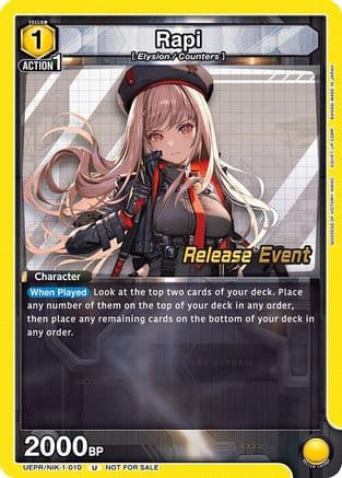 Rapi (010) — UE14BT: GODDESS OF VICTORY: NIKKE Release Event Cards