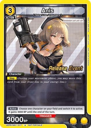 Anis (017) — UE14BT: GODDESS OF VICTORY: NIKKE Release Event Cards