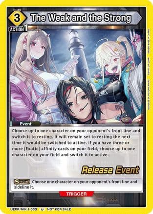The Weak and the Strong — UE14BT: GODDESS OF VICTORY: NIKKE Release Event Cards