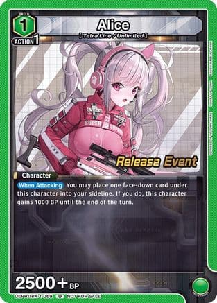 Alice (069) — UE14BT: GODDESS OF VICTORY: NIKKE Release Event Cards