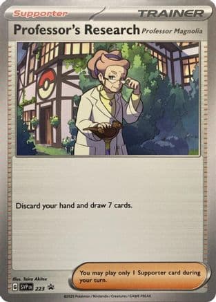 Professor's Research - 223 — SV: Scarlet & Violet Promo Cards Pokémon TCG card by Taira Akitsu