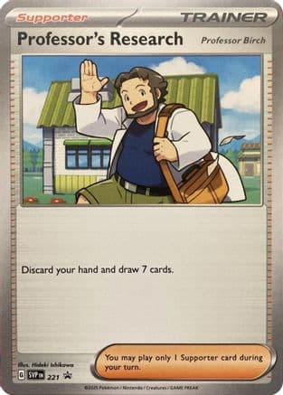 Professor's Research - 221 — SV: Scarlet & Violet Promo Cards Pokémon TCG card by Hideki Ishikawa