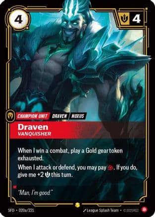 Draven - Vanquisher (Alternate Art) — Spiritforged