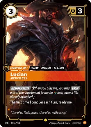 Lucian - Merciless (Alternate Art) — Spiritforged