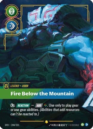 Ornn - Fire Below the Mountain (Overnumbered) — Spiritforged