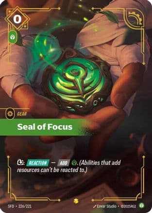 Seal of Focus (Overnumbered) — Spiritforged
