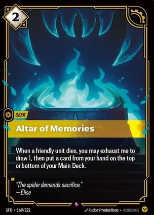 Altar of Memories — Spiritforged Riftbound: League of Legends TCG card by Kudos Productions