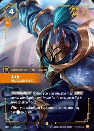 Jax - Unrelenting (Alternate Art) — Spiritforged