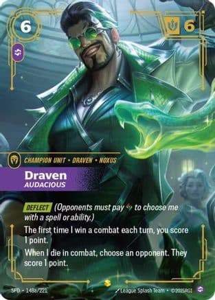 Draven - Audacious (Alternate Art) — Spiritforged