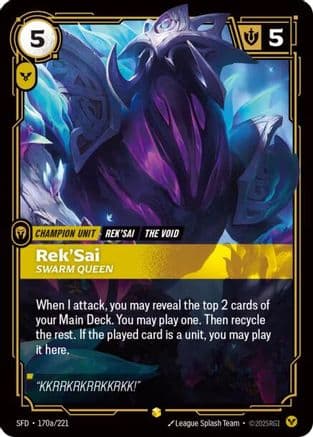 Rek'Sai - Swarm Queen (Alternate Art) — Spiritforged