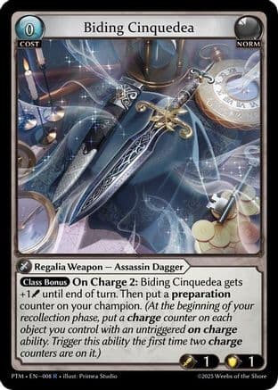 Biding Cinquedea — Phantom Monarchs