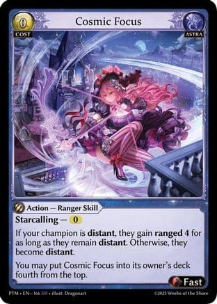 Cosmic Focus — Phantom Monarchs Grand Archive TCG card by Brent Dragosian