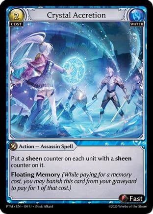 Crystal Accretion — Phantom Monarchs Grand Archive TCG card by Alkaid
