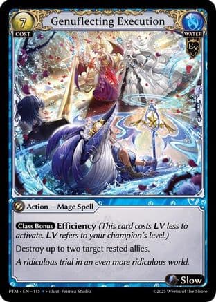 Genuflecting Execution — Phantom Monarchs Grand Archive TCG card by Primera Studio