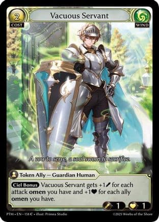 Vacuous Servant — Phantom Monarchs Grand Archive TCG card by Primera Studio