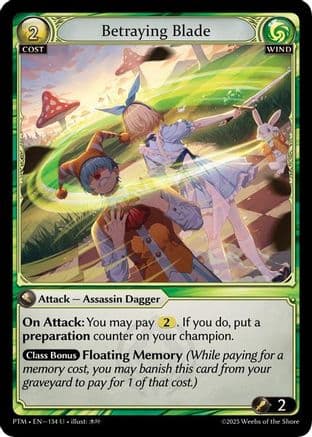 Betraying Blade (Curio Foil) — Phantom Monarchs