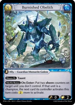Burnished Obelith (Curio Foil) — Phantom Monarchs