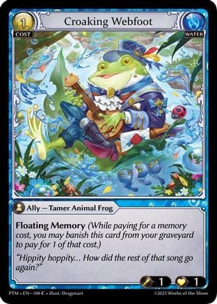 Croaking Webfoot (Curio Foil) — Phantom Monarchs