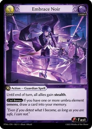 Embrace Noir (Curio Foil) — Phantom Monarchs