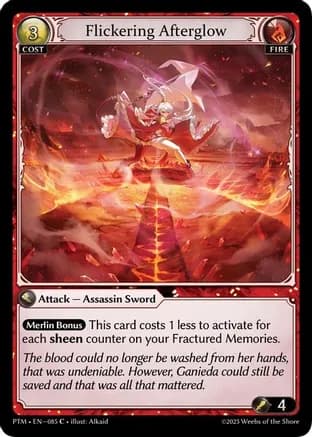 Flickering Afterglow (Curio Foil) — Phantom Monarchs