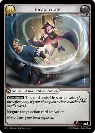 Incapacitate (Curio Foil) — Phantom Monarchs