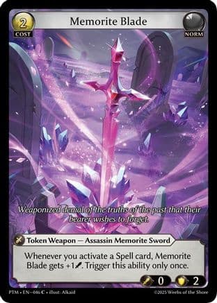 Memorite Blade (Curio Foil) — Phantom Monarchs