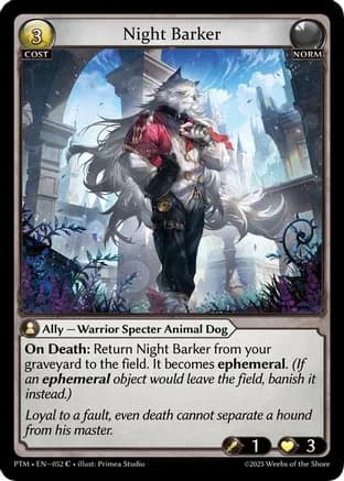 Night Barker (Curio Foil) — Phantom Monarchs