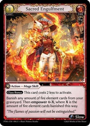 Sacred Engulfment (Curio Foil) — Phantom Monarchs Grand Archive TCG card by Illust. Primera Studio