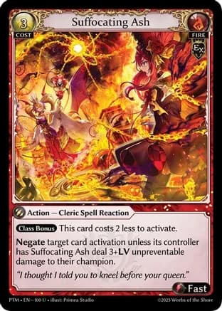 Suffocating Ash (Curio Foil) — Phantom Monarchs