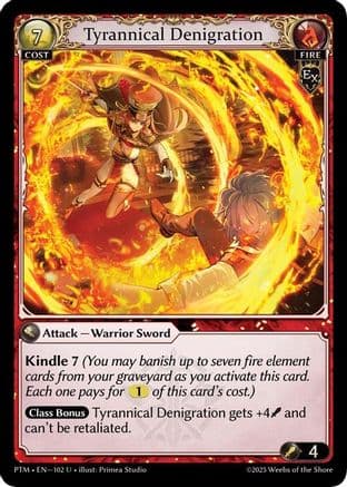 Tyrannical Denigration (Curio Foil) — Phantom Monarchs