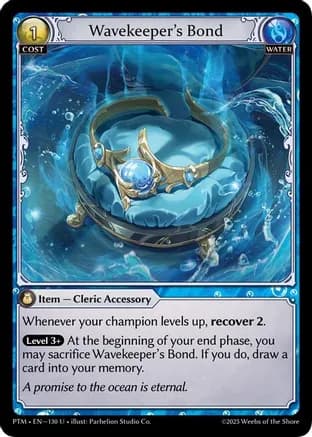 Wavekeeper's Bond (Curio Foil) — Phantom Monarchs