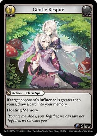 Gentle Respite — Merlin Re: Collection, Brilliant Vestige Grand Archive TCG card by Parhelion Studio Co.