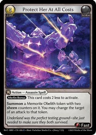 Protect Her At All Costs — Merlin Re: Collection, Brilliant Vestige