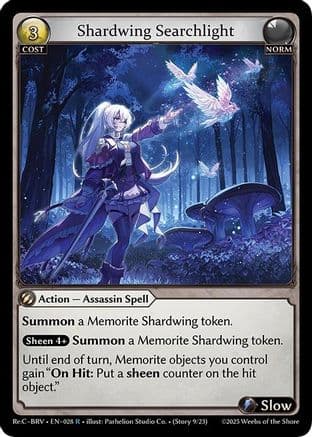 Shardwing Searchlight — Merlin Re: Collection, Brilliant Vestige Grand Archive TCG card by Pathelion Studio Co.