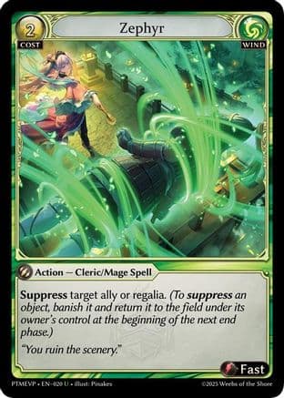 Zephyr — Phantom Monarchs Event Pack
