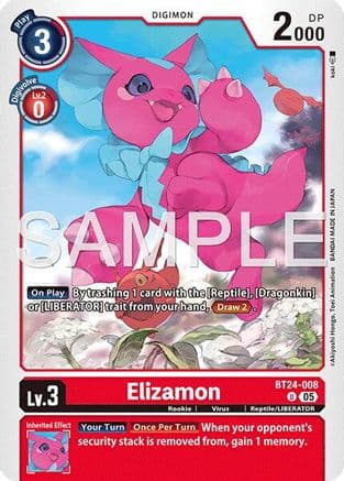 Elizamon — Time Stranger Digimon Card Game card by koki