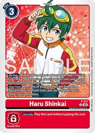 Haru Shinkai (Official Store Tournament 2026 Vol. 1) — Digimon Promotion Cards