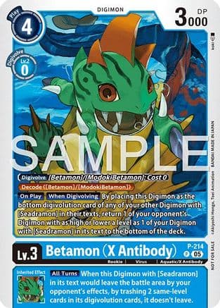 Betamon (X Antibody) (Official Store Tournament 2026 Vol. 1) — Digimon Promotion Cards