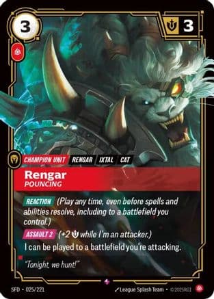 Rengar - Pouncing — Spiritforged