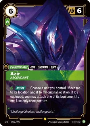 Azir - Ascendant (Alternate Art) — Spiritforged