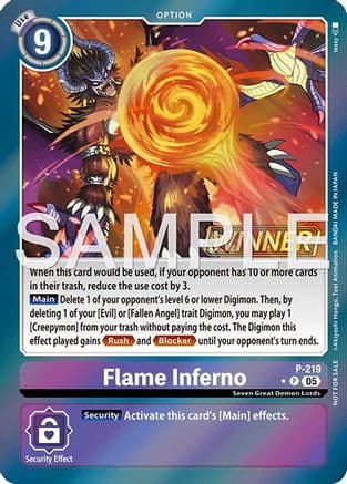 Flame Inferno (Official Store Tournament 2026 Vol. 1 Winner) — Digimon Promotion Cards