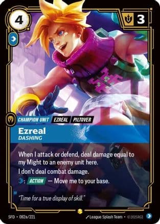 Ezreal - Dashing (Alternate Art) — Spiritforged