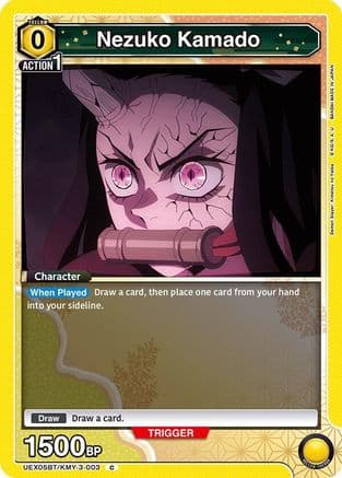 Nezuko Kamado (003) (Box Topper Foil) — UEX05BT: Demon Slayer: Kimetsu no Yaiba Vol.2