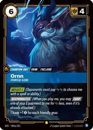 Ornn - Forge God (Alternate Art) — Spiritforged