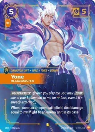 Yone - Blademaster (Overnumbered) — Spiritforged