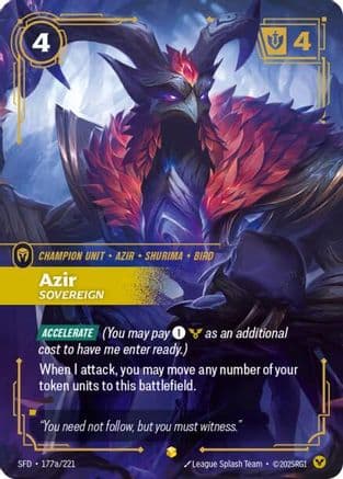 Azir - Sovereign (Alternate Art) — Spiritforged